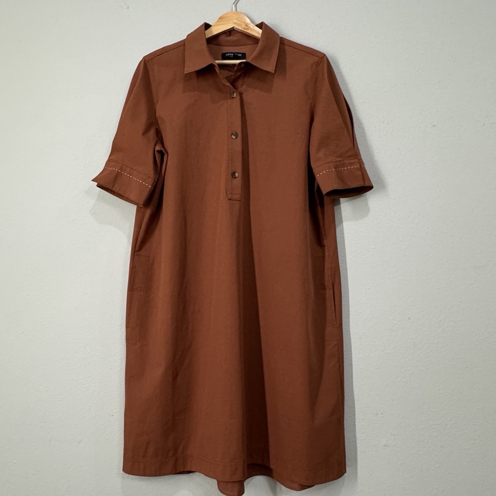 Lafayette‎ 148 Shirt Dress Medium - Picture 2 of 16